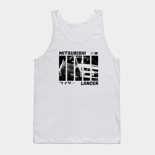 MITSUBISHI LANCER EVO IX Black 'N White 3 Tank Top